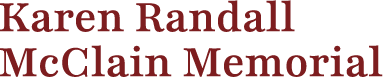 Karen Randall McClain Memorial Logo